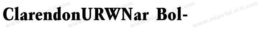 ClarendonURWNar Bol字体转换